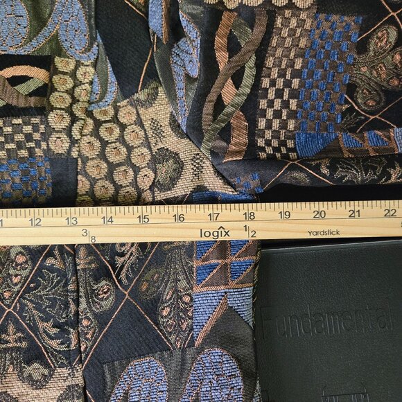 Renaissance Womens Brocade Tapestry Patchwork Open Jacket S Polyester - Picture 8 of 10